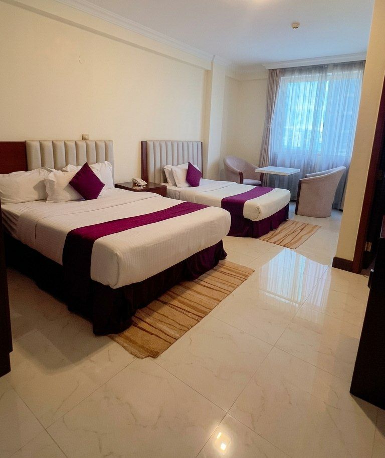 Twin room at Park Lane Addis Hotel